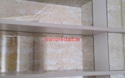 Antique mirrored bookshelves Ardilea Clonskeagh Dublin.