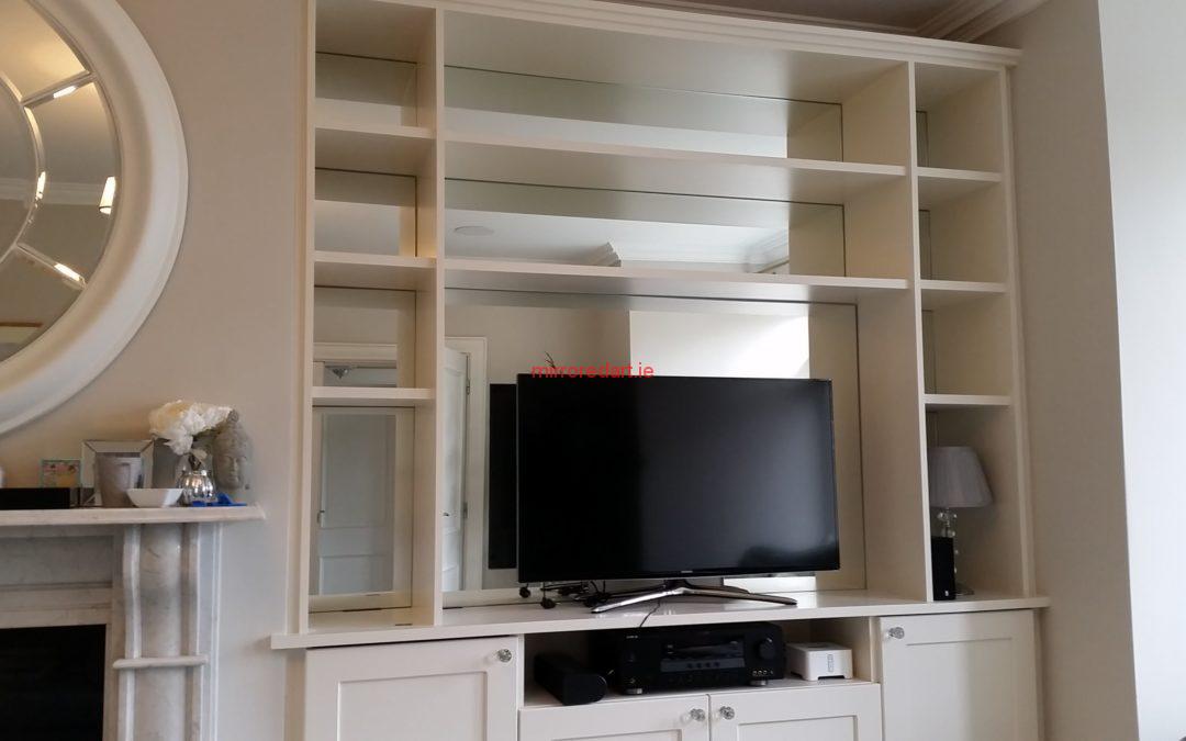 Mirrored bookshelves Lucan