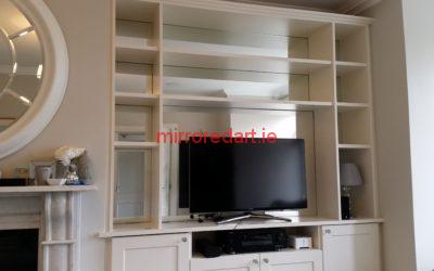 Mirrored bookshelves Lucan